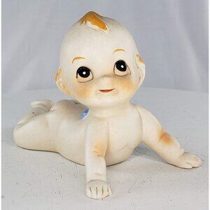 FBIA Kewpie Baby Figurine Fine Porcelain Taiwan Blue Wings